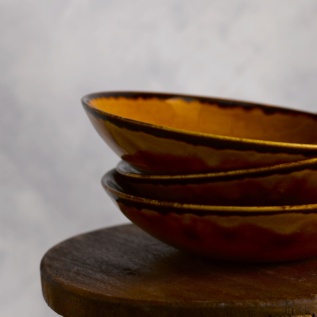 Harvest Brown deep plate 26cm - Dudson - 5602737076324