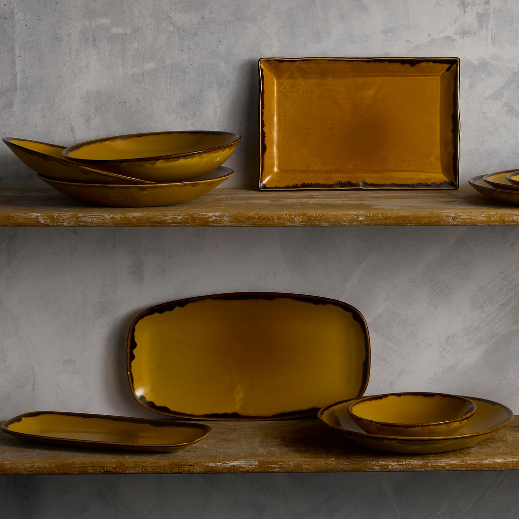 Prato fundo Harvest Mustard 28cm - Dudson - 5034414452853