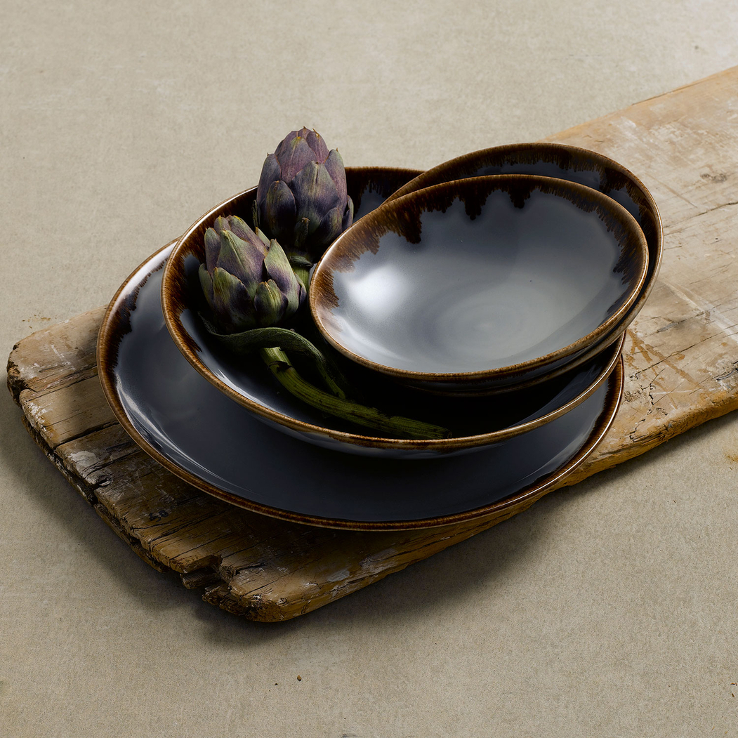 Prato Fundo Harvest Grey 28cm - Dudson - 5034414448740