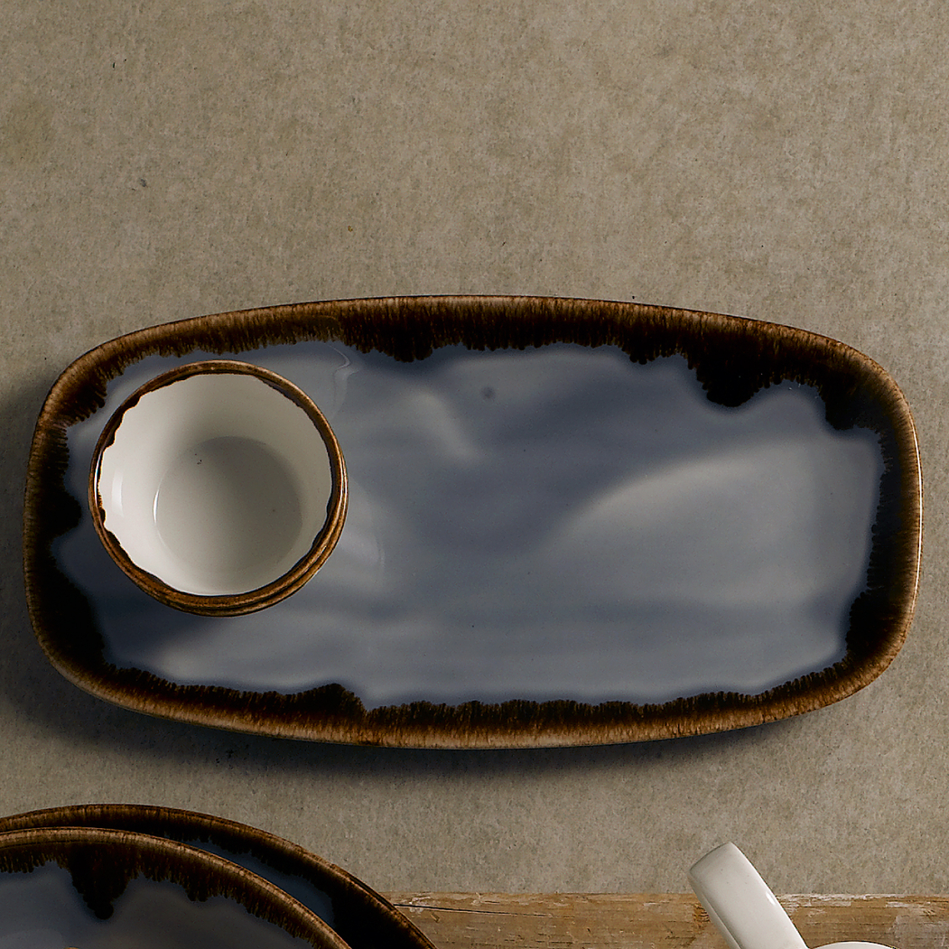 Travessa Harvest Grey 36x19cm - Dudson - 5034414448726