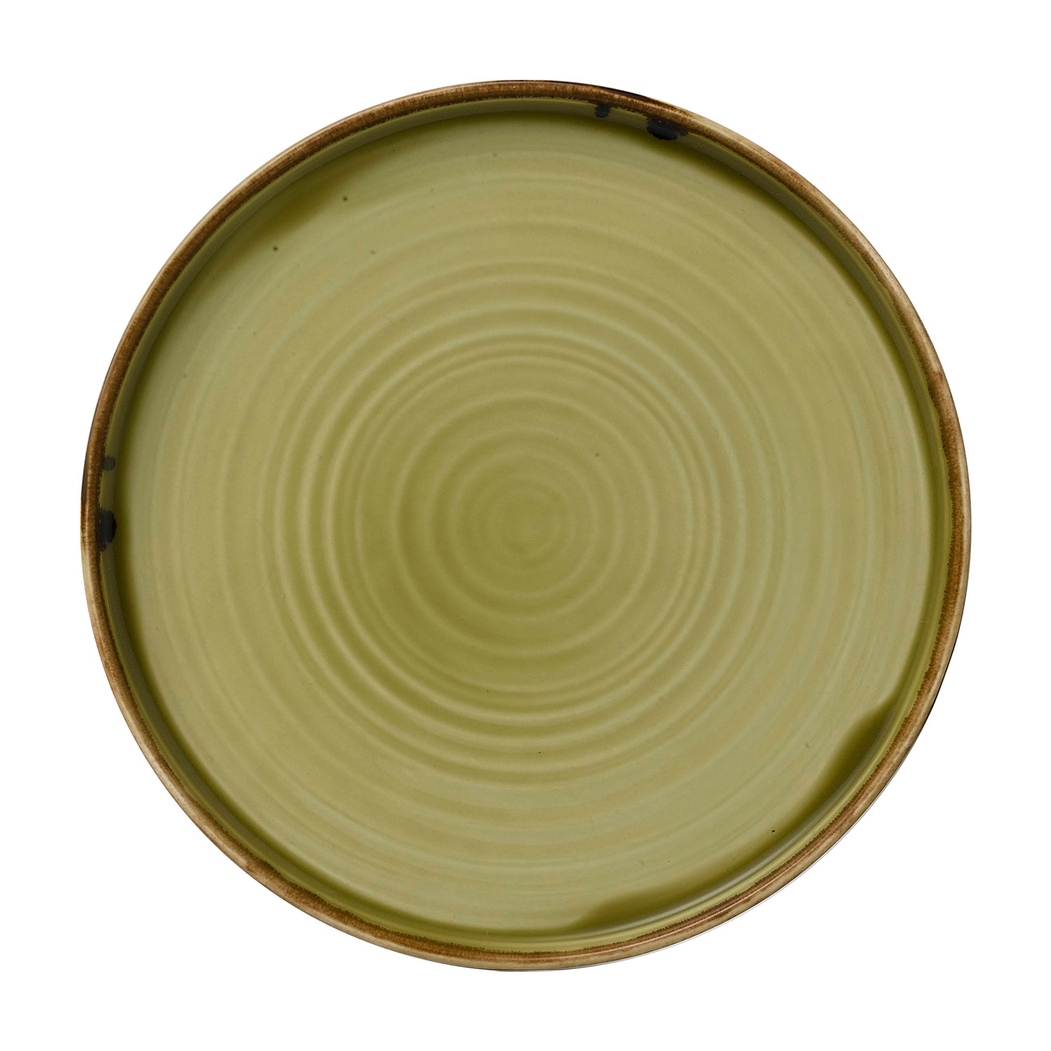 Harvest Green walled plate 26cm - Dudson - 5034414449518