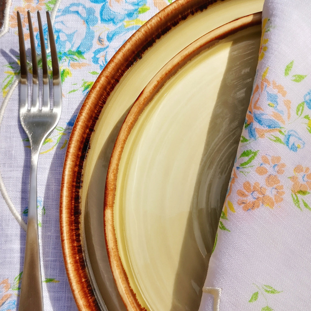 Harvest Green walled plate 21cm - Dudson - 5034414449525