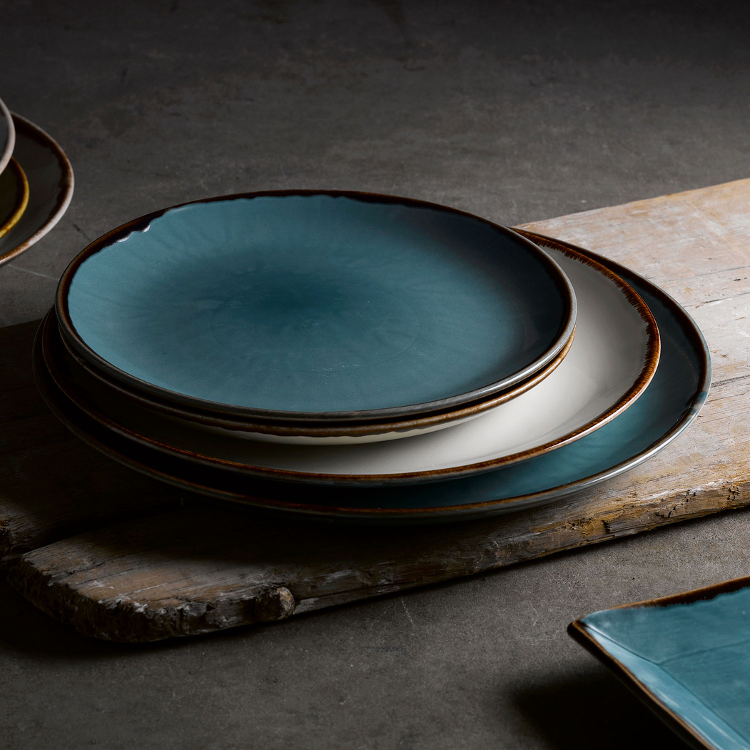 Prato raso coupe Harvest Blue 32cm - Dudson - 5034414448535