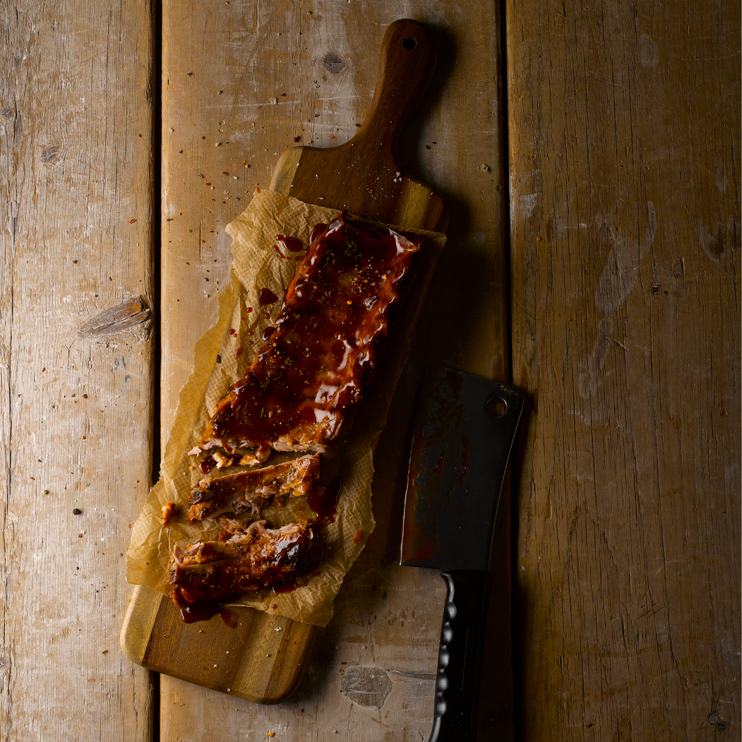Tábua tapas madeira de acácia retangular com pega 54x14cm - Dudson - 5034414451214