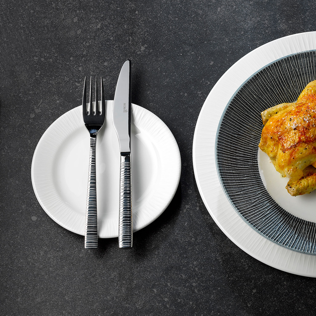 Sweet Plate 17 cm, Bamboo White, Vitrified Porcelain - Churchill - 5034414354669