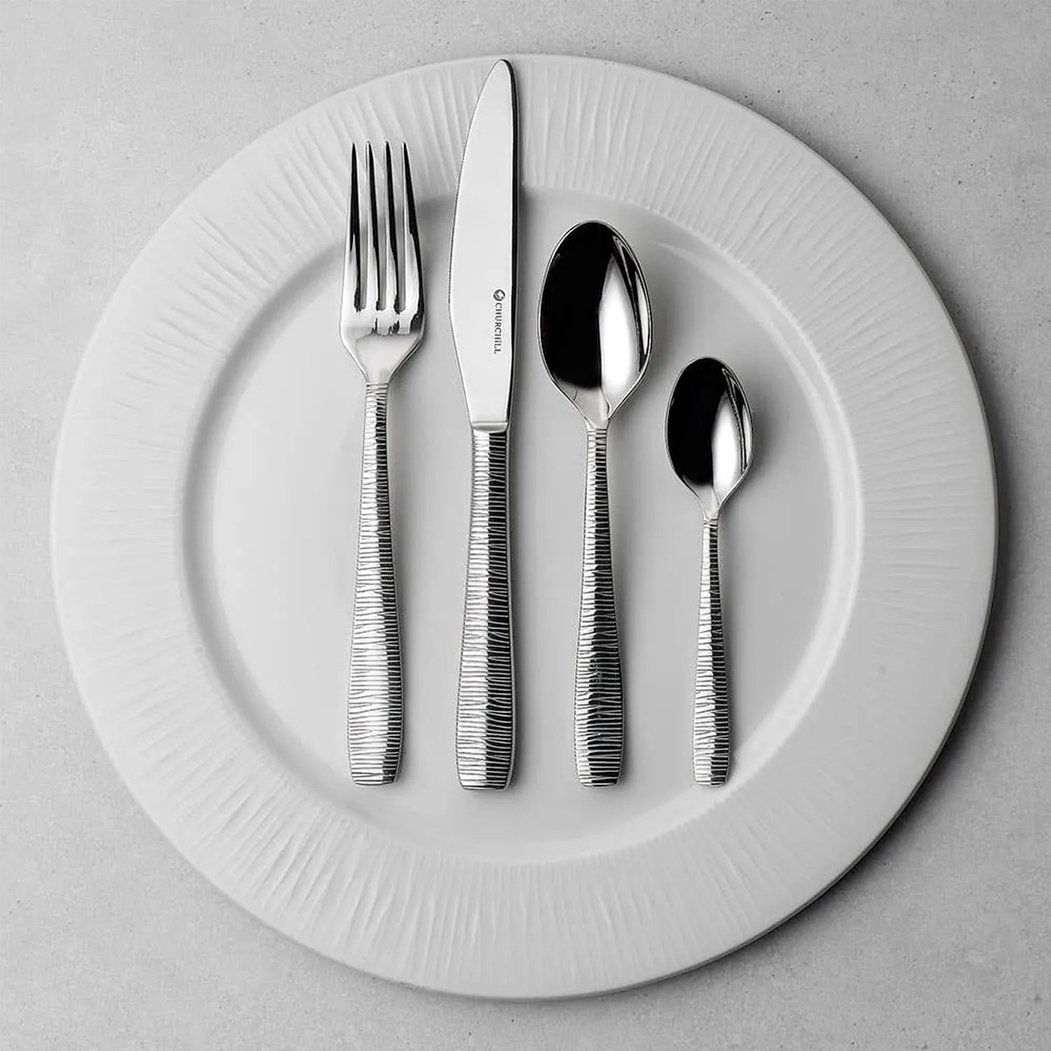 Dessert Fork Bamboo 18 cm, Stainless Steel - Churchill - 5034414421682