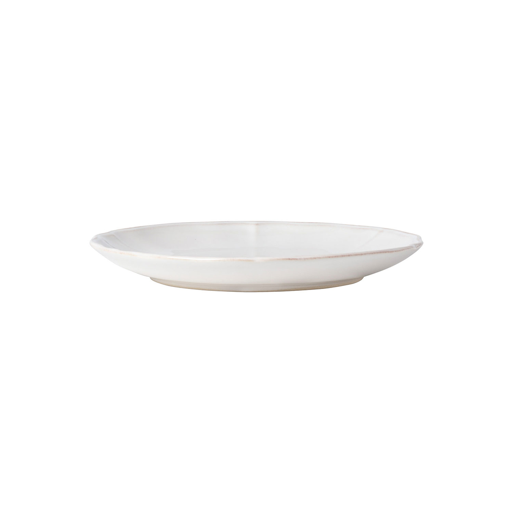 Alentejo dessert plate 21cm, white stoneware with hand-painted wavy rims - Costa Nova - 5606739930141