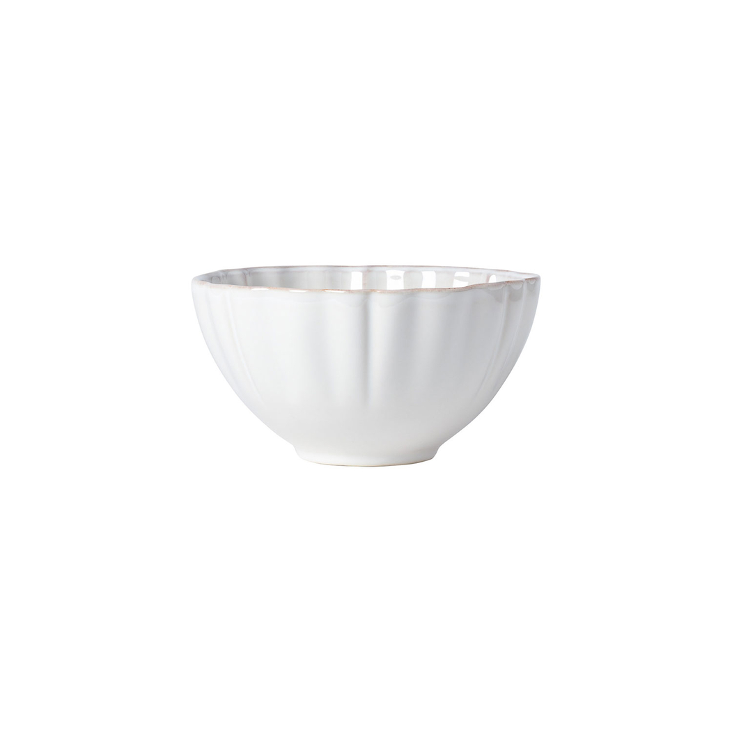 Alentejo cereal bowl 16.2 cm, white stoneware with hand-painted wavy rims - Costa Nova - 5606739912178