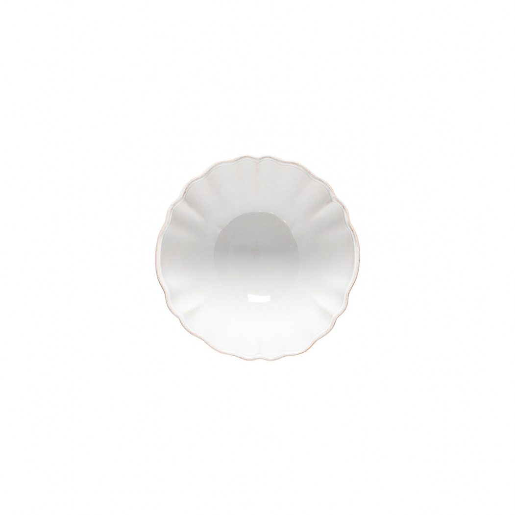 Alentejo cereal bowl 16.2 cm, white stoneware with hand-painted wavy rims - Costa Nova - 5606739912178