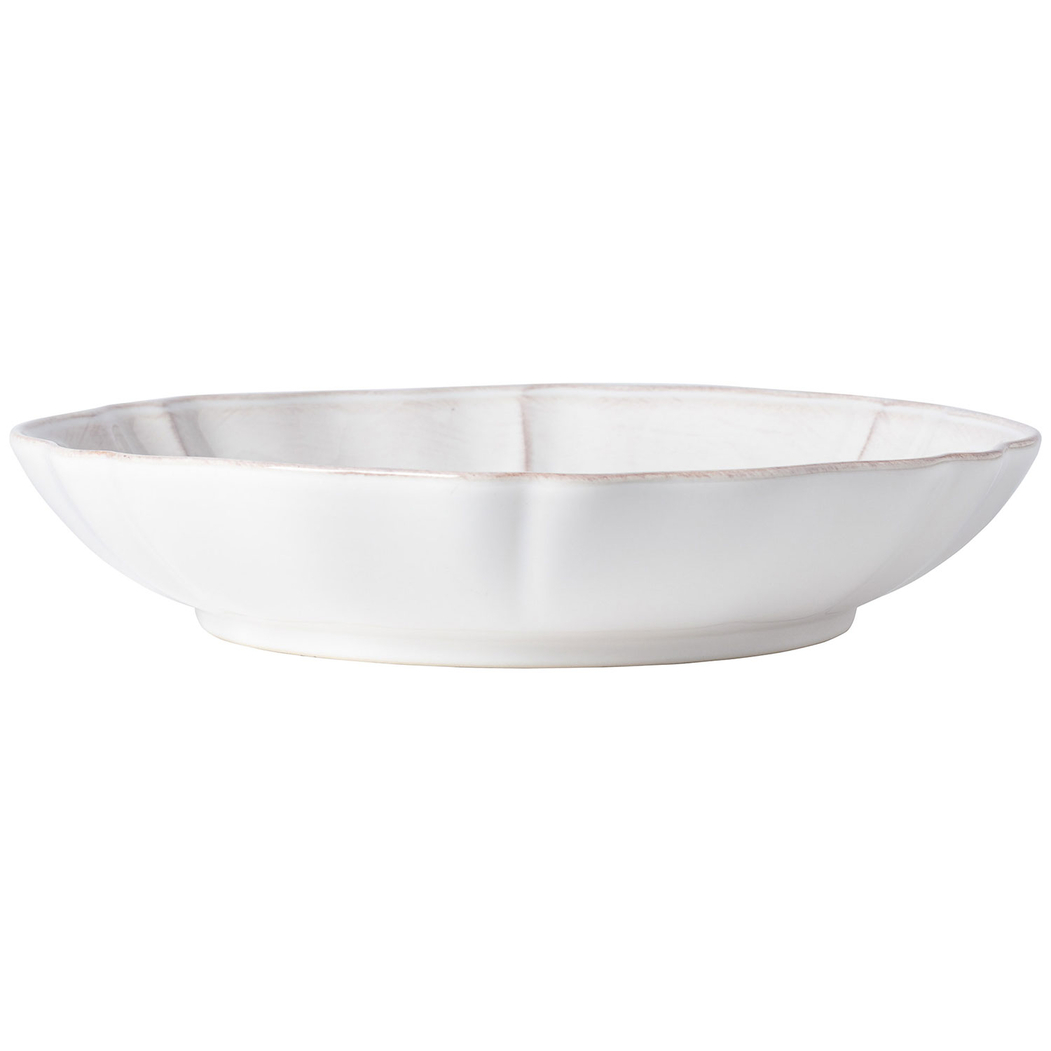 Alentejo salad bowl 34 cm, white stoneware with hand-painted wavy rims - Costa Nova - 5606739911089