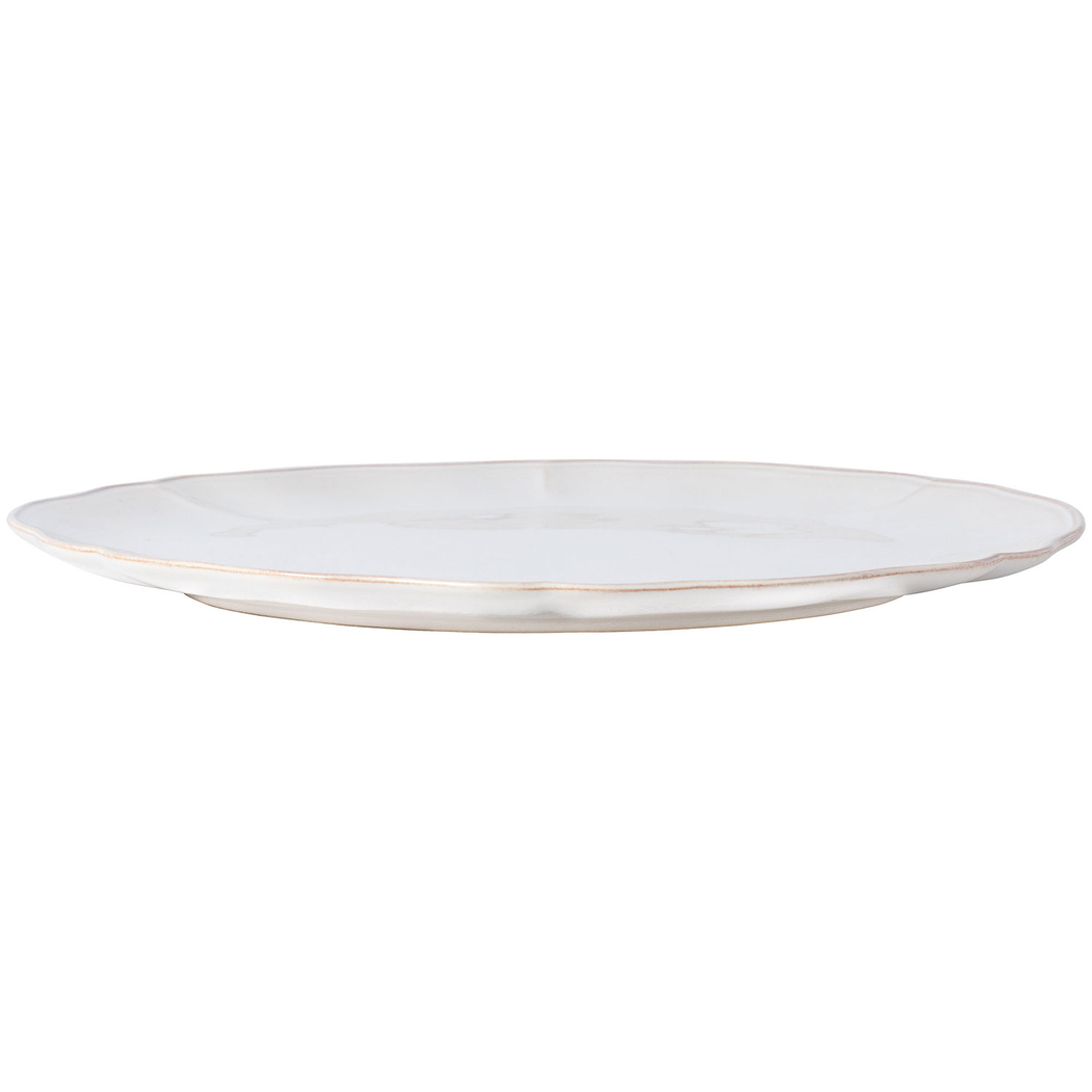 Alentejo platter 34cm, white stoneware with hand-painted wavy rims - Costa Nova - 5606739930097