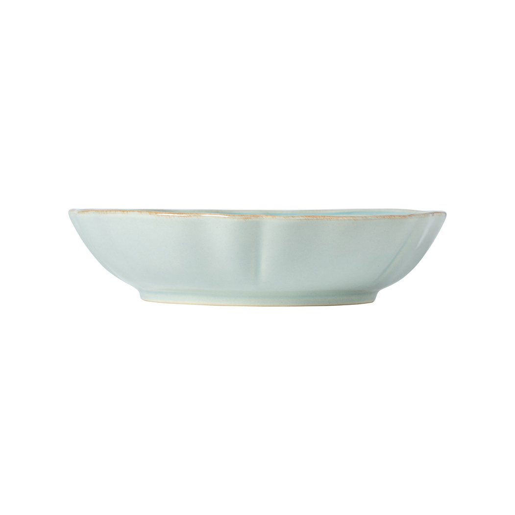 Alentejo pasta bowl 23 cm, turquoise stoneware with hand-painted wavy rims - Costa Nova - 5606739952099