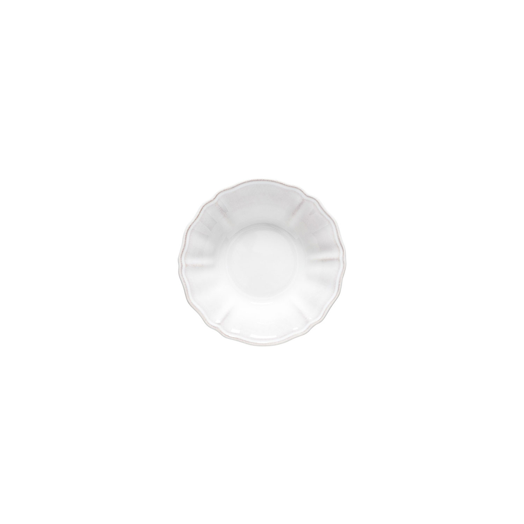 Prato de aperitivos Alentejo 13,5cm, grés branco com rebordos ondulados pintados à mão - Costa Nova - 5606739971496