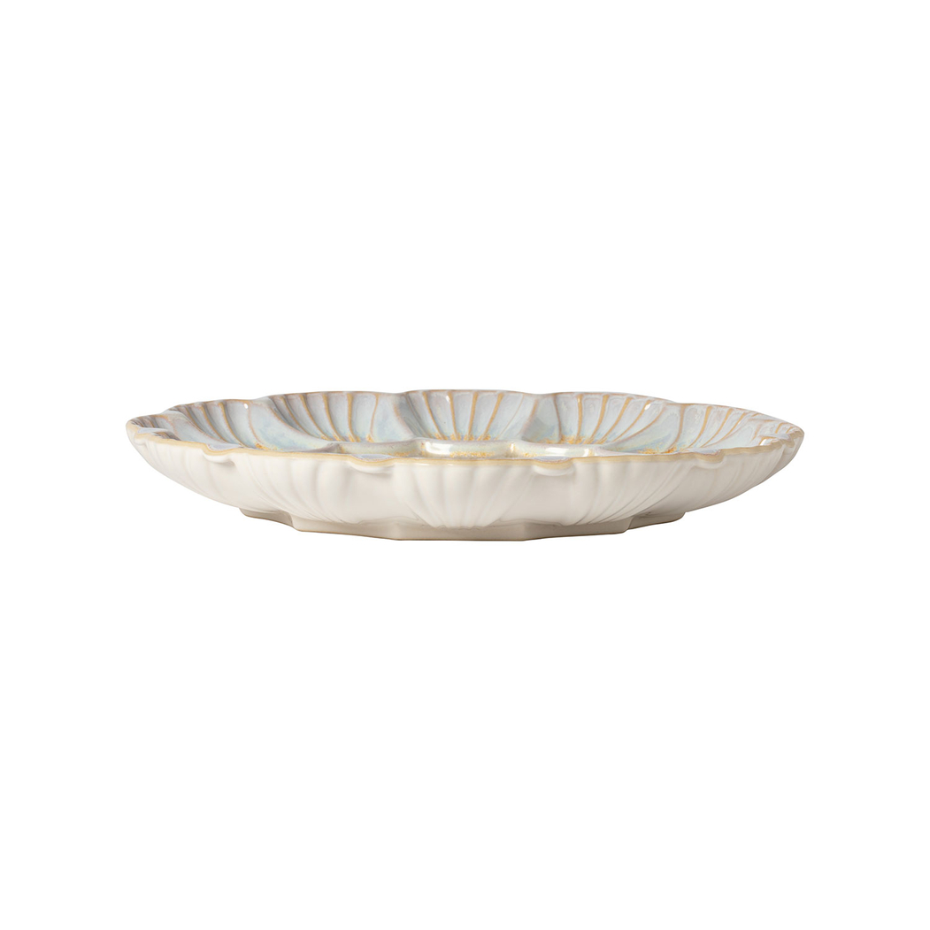 Cristal Appetizer Plate 25cm, fine stoneware with handcrafted crystal-inspired finish - Costa Nova - 5606739936679