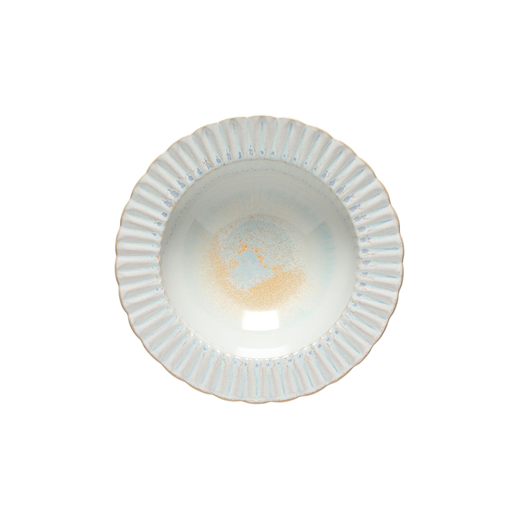 Prato de Sopa / Massa Cristal 23 x 22,9 cm, grés fino com acabamento artesanal inspirado em cristal - Costa Nova - 5606739974763