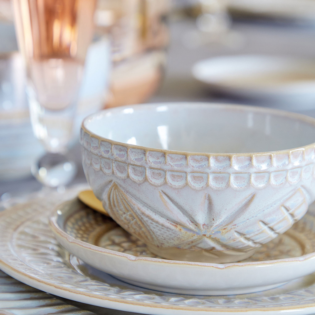Cristal Soup / Cereal Bowl 15.5 cm, 698 ml, fine stoneware with handcrafted crystal-inspired finish - Costa Nova - 5606739950958