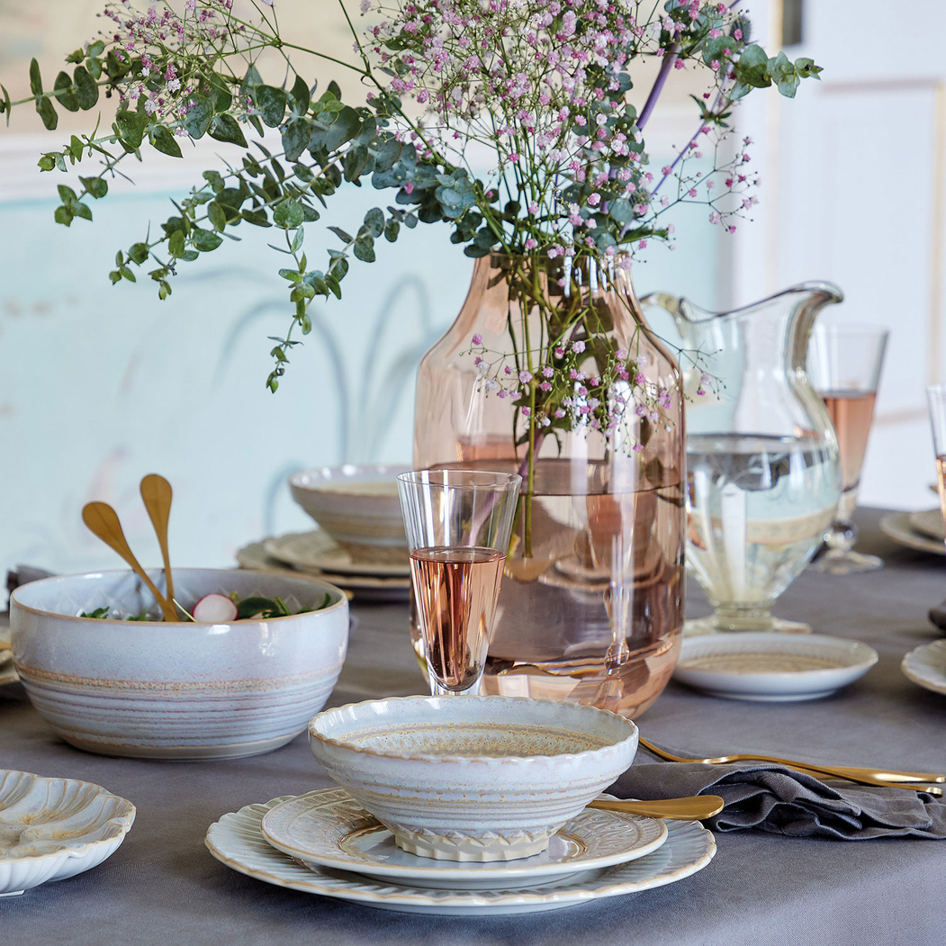 Taça de sopa/cereais grande Cristal 17,9cm, grés fino com acabamento artesanal inspirado em cristal - Costa Nova - 5606739936648