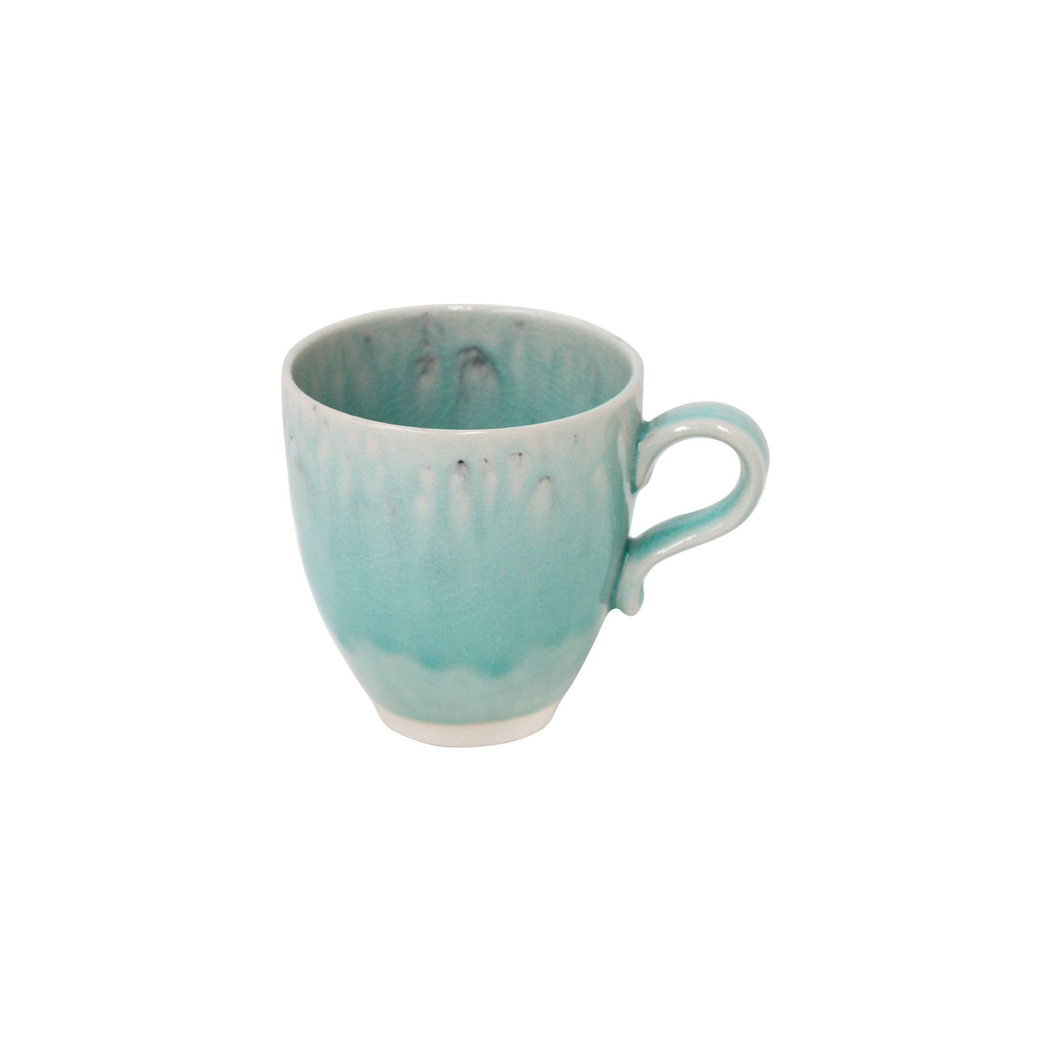 Madeira Mug 440ml, blue stoneware with handcrafted crackled finish