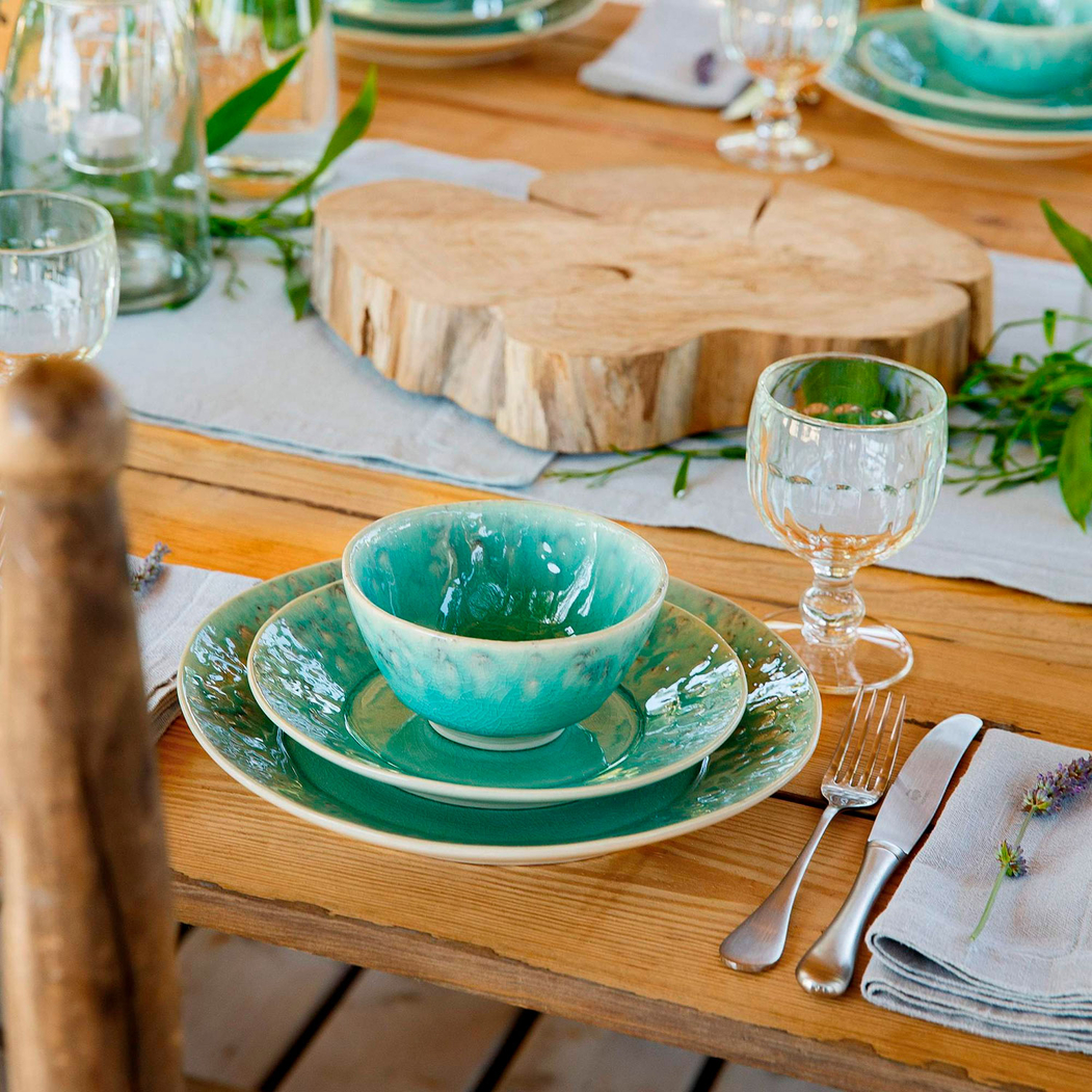 Madeira dessert plate 21cm, grey stoneware with handcrafted crackled finish - Costa Nova - 5606739930004