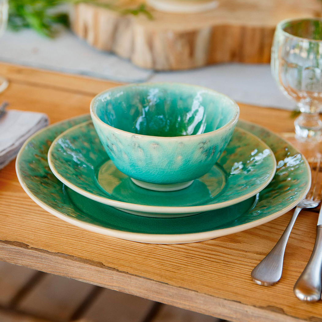 Madeira soup bowl 14cm, 0.44 L, blue stoneware with handcrafted crackled finish - Costa Nova - 5606739930042
