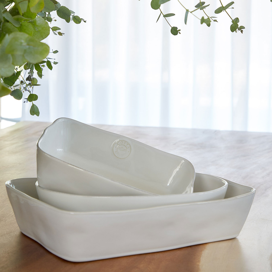 Assadeira Oval Nova Branco 30x22cm, Grés fino - Costa Nova - 5606739916800