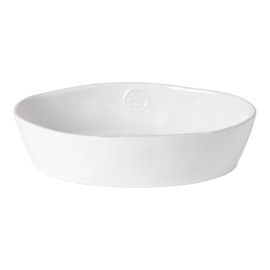 Assadeira Oval Nova Branco 30x22cm, Grés fino - Costa Nova - 5606739916800