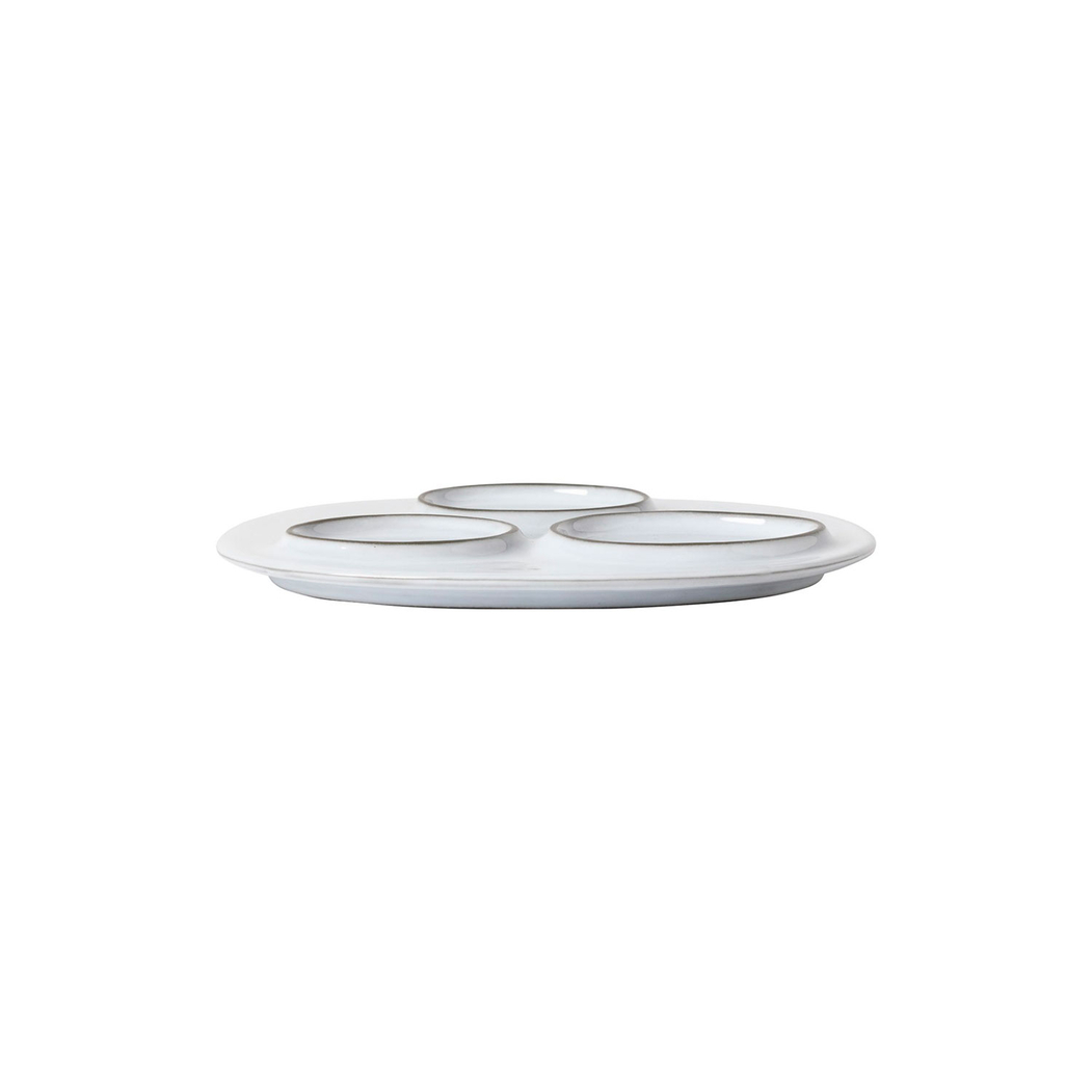 Âmbar round platter with 3 sections 20.2 x 19.9 cm - Costa Nova - 5606739961572