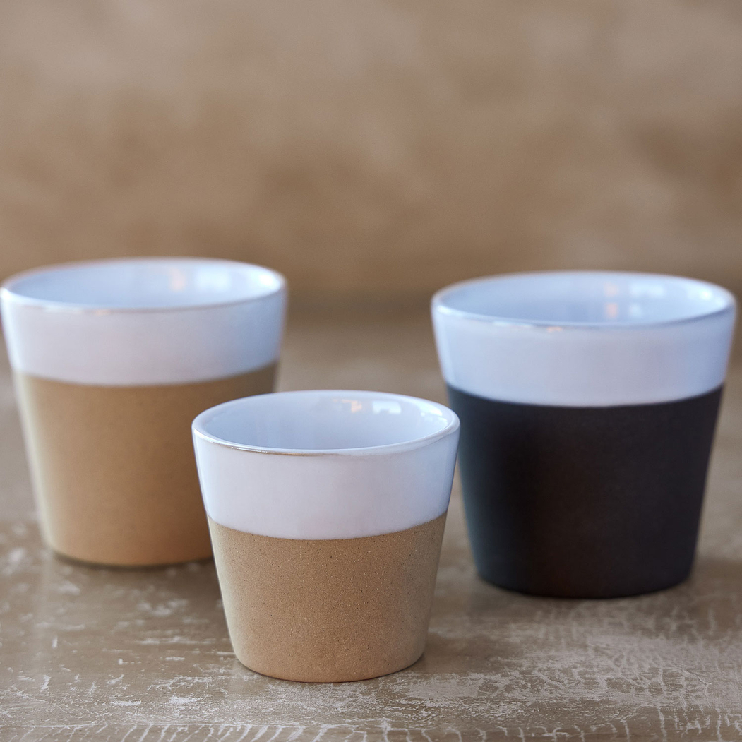 Grespresso Nature Lungo Cup 8 x 7.5 cm, 191 ml, recycled stoneware with handcrafted finish - Costa Nova - 5606739971342