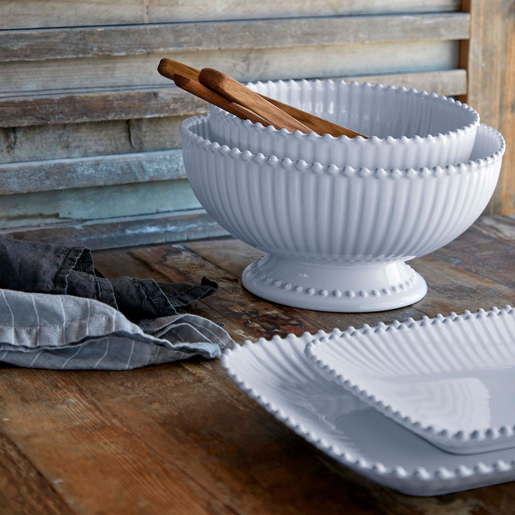 Pearl Salad Bowl 27 cm, fine stoneware with handcrafted finish - Costa Nova - 5606739933241