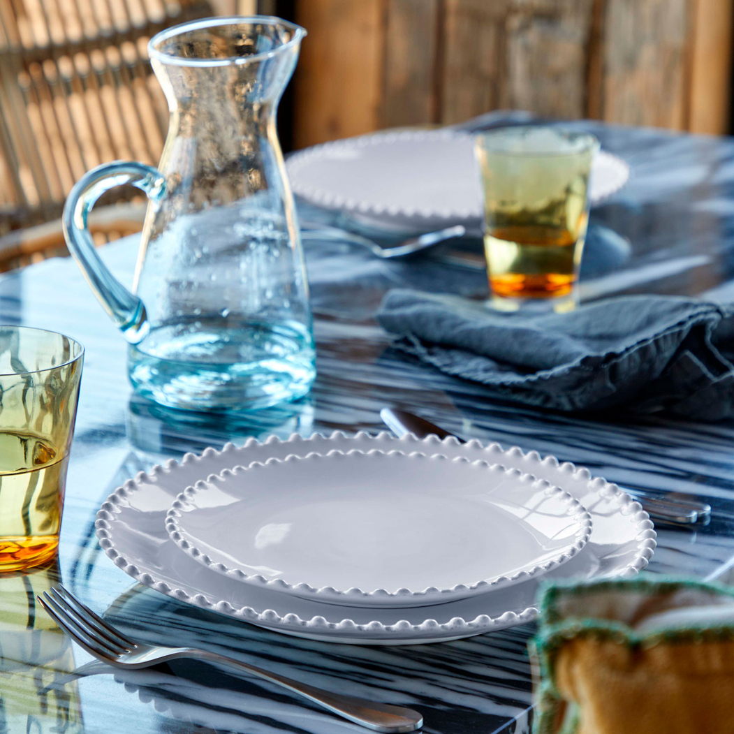 Pearl Dessert Plate 22 cm, fine stoneware with handcrafted finish - Costa Nova - 5606739910785