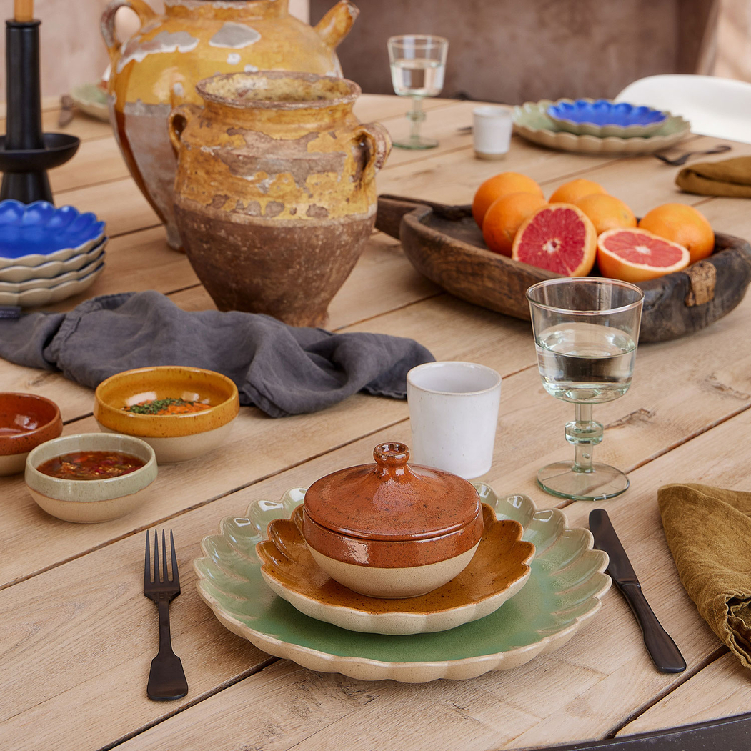 Marrakesh Green Dinner Plate 28 cm, Vitrified stoneware - Costa Nova - 5606739971922