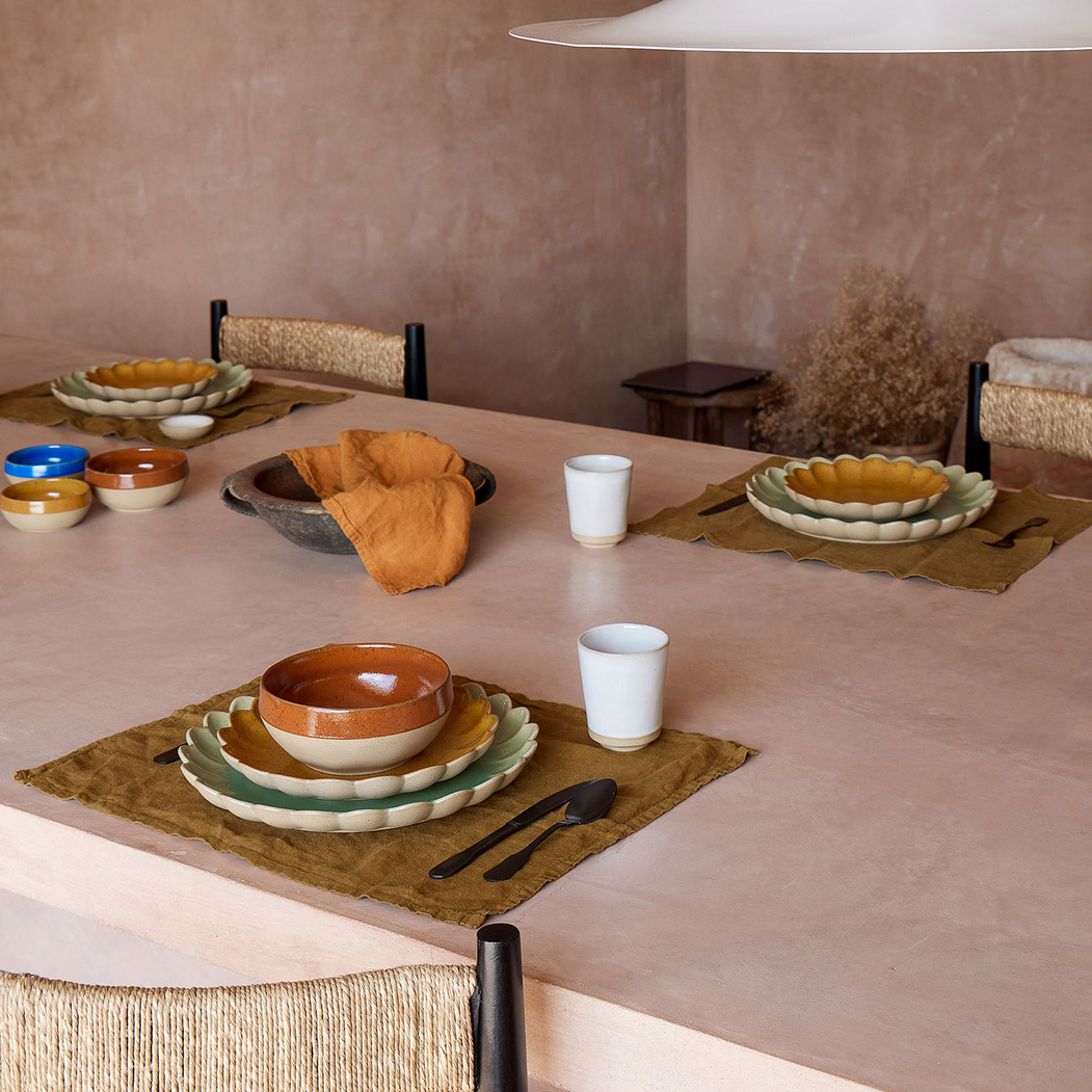 Marrakesh Cumin Dessert Plate 22 cm, Vitrified stoneware - Costa Nova - 5606739971885