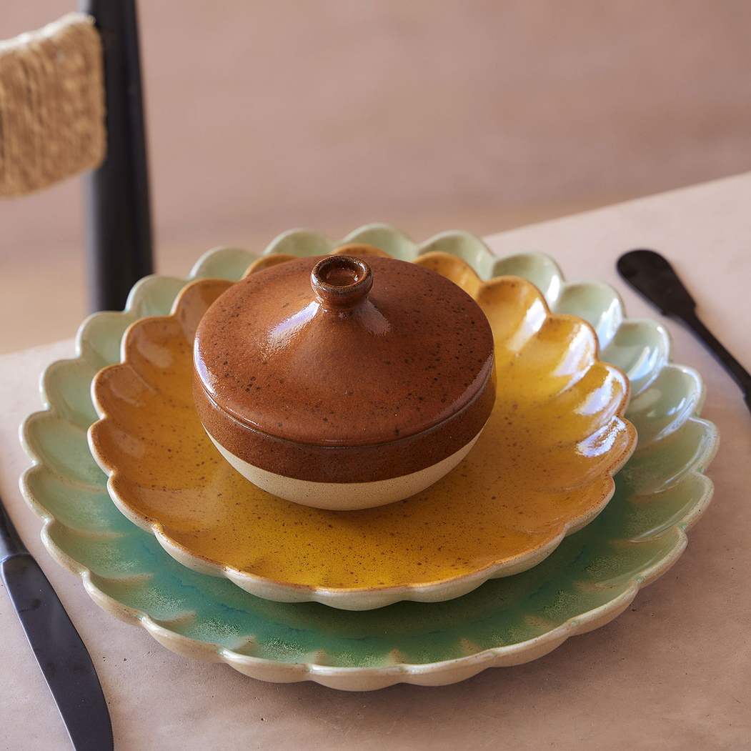 Marrakesh Cumin Dessert Plate 22 cm, Vitrified stoneware - Costa Nova - 5606739971885