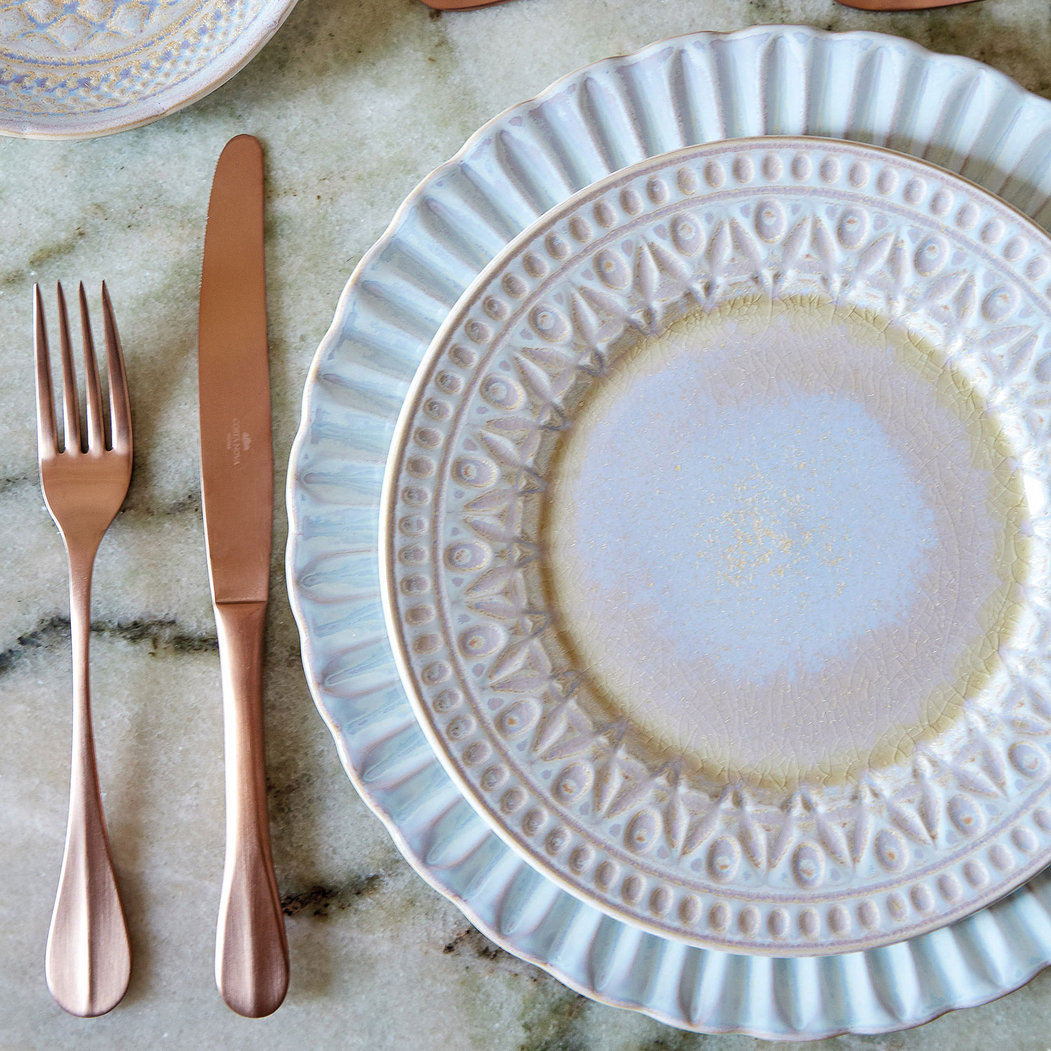 12-Piece Dinnerware Set, nacre fine stoneware with handcrafted finish - Costa Nova - 5602737107189