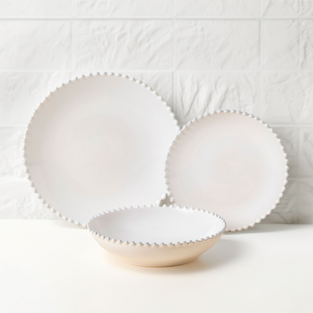 12-piece Pearl dinner set with soup/pasta bowl - Costa Nova - 5602737107226