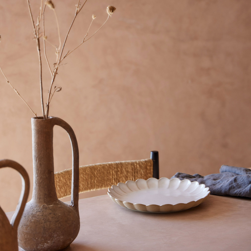 Marrakesh White Dinner Plate 28 cm, Vitrified Stoneware - Costa Nova - 5606739972035