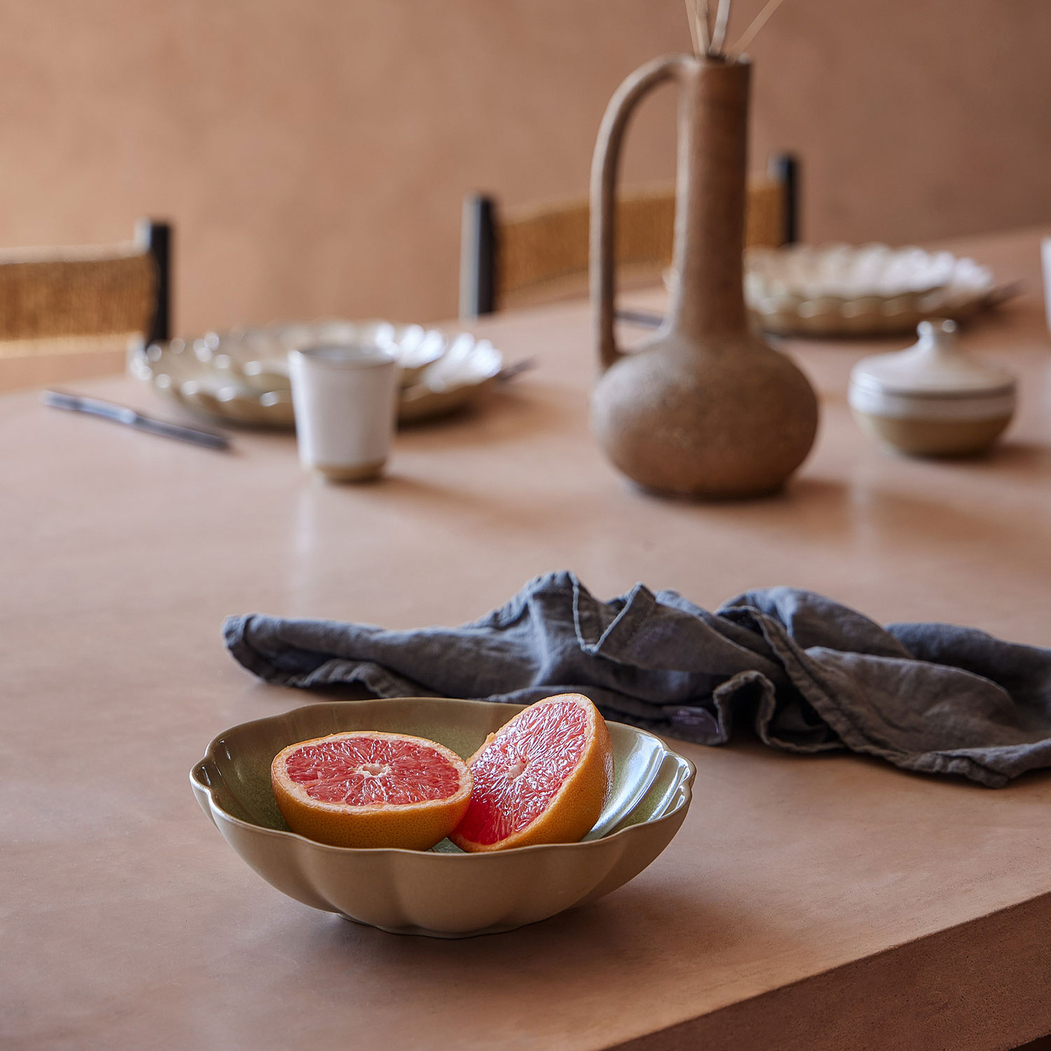 Marrakesh Green Soup Plate 23 cm, Vitrified stoneware - Costa Nova - 5606739971977