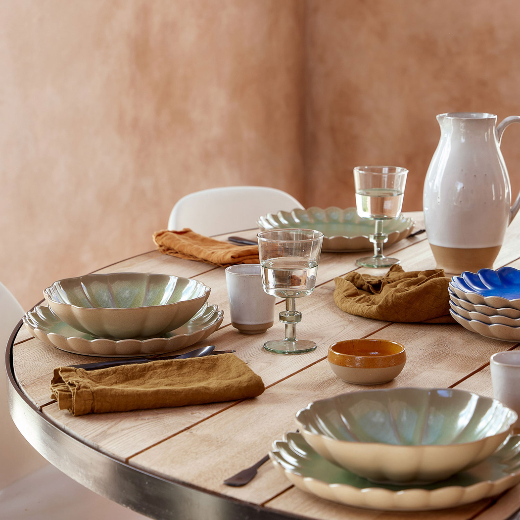 Marrakesh Green Soup Plate 23 cm, Vitrified stoneware - Costa Nova - 5606739971977