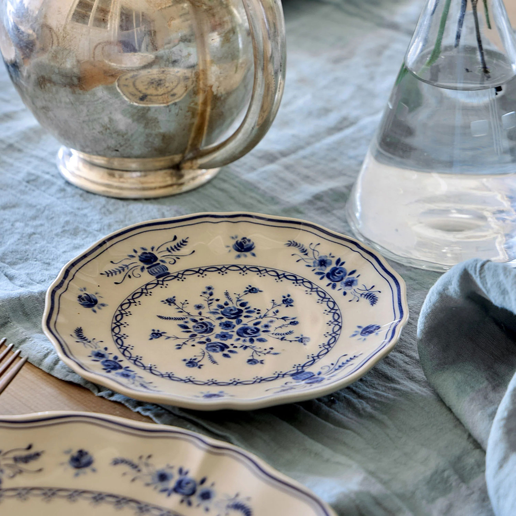 Vila Appetizer Plate 17 cm Beige Blue Costa Nova - Costa Nova - 5606739980290