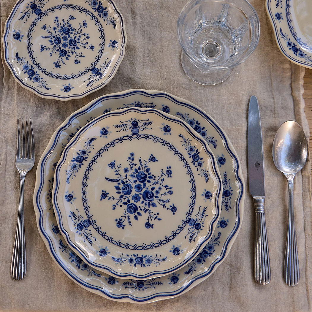 Vila Appetizer Plate 17 cm Beige Blue Costa Nova - Costa Nova - 5606739980290