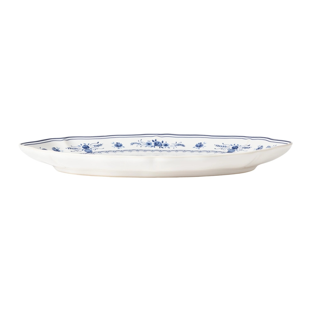 Vila Oval Platter 32 cm White-Blue Costa Nova - Costa Nova - 5606739980351