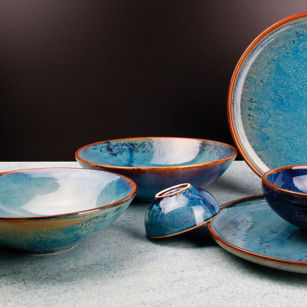 Nova Blue 26×7,5cm Salad Bowl, Blue Hotel Porcelain - F2D - 5410595670871