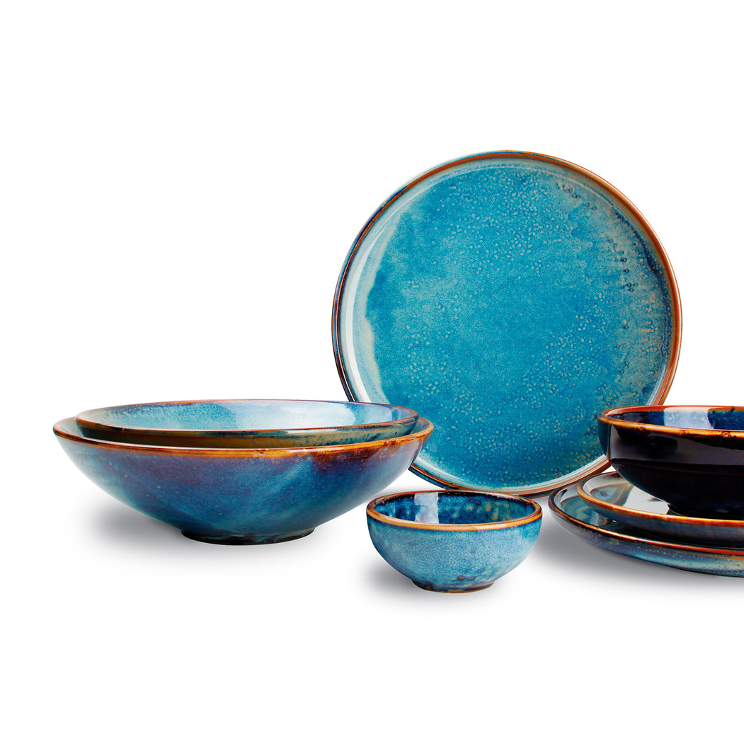 Nova Blue 26×7,5cm Salad Bowl, Blue Hotel Porcelain - F2D - 5410595670871