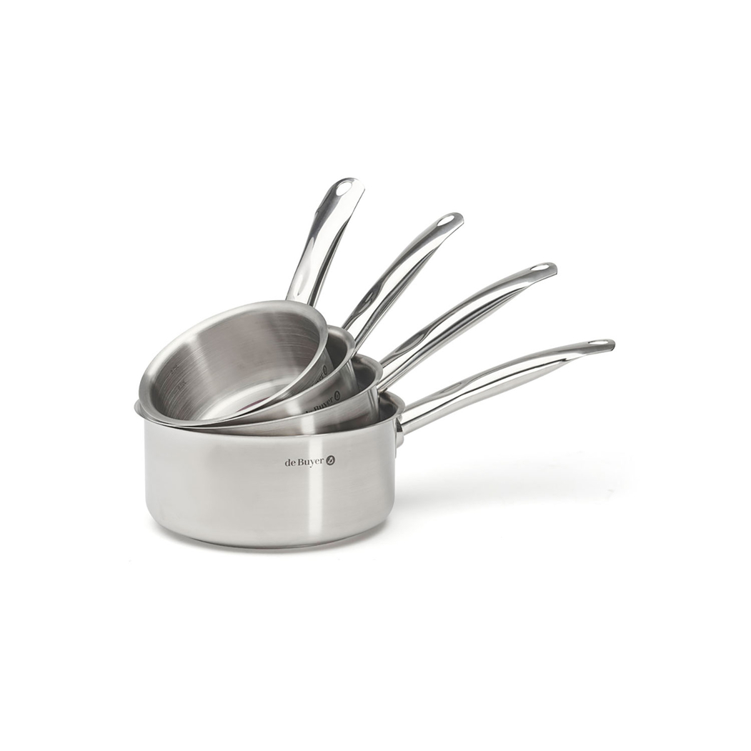 PRIM'APPETY Stainless Steel Saucepan Set 14-20cm, Stainless Steel - de Buyer - 3011243501046