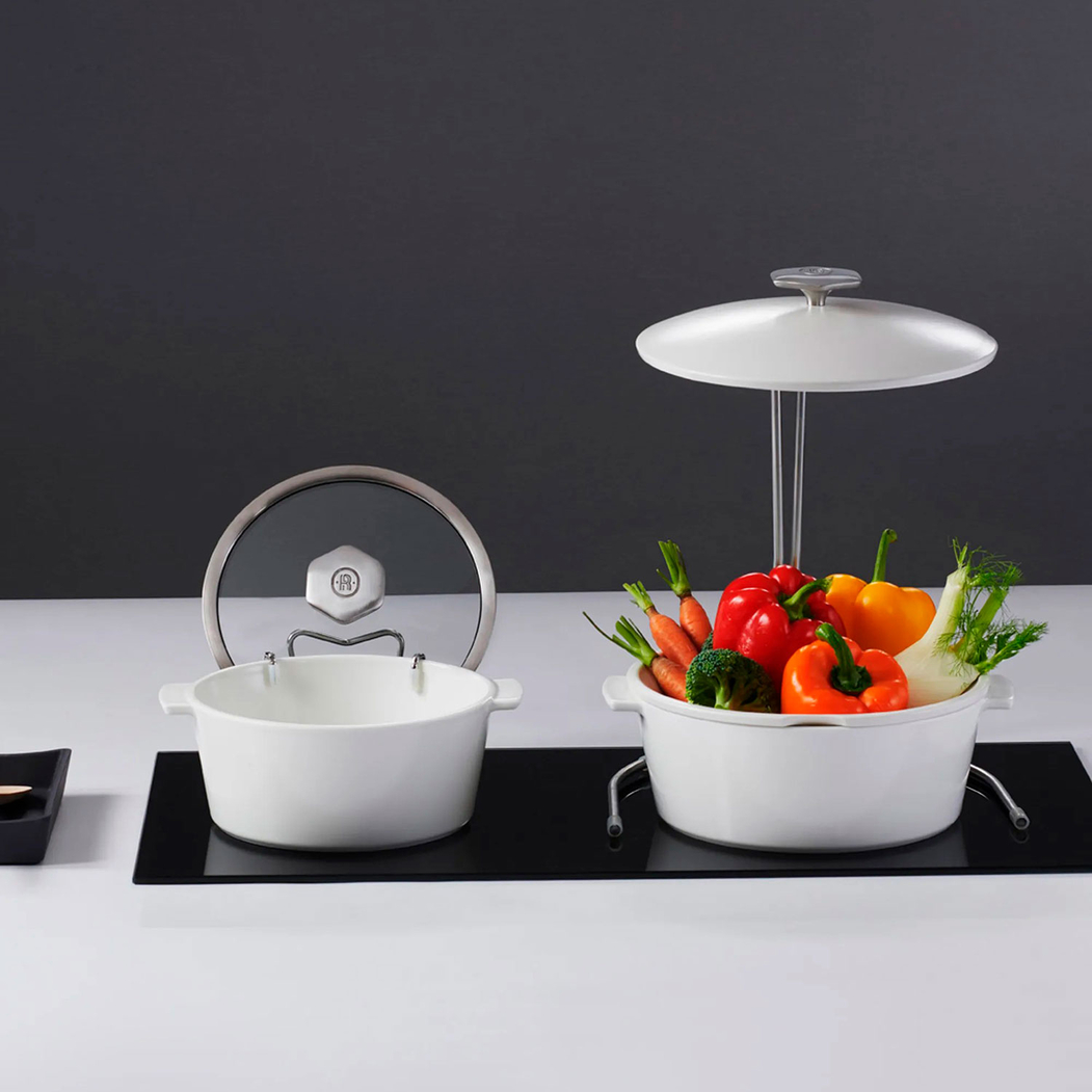 Revolution 2 White Casserole 26cm, vitrified Porcelain - Revol - 3198246498570