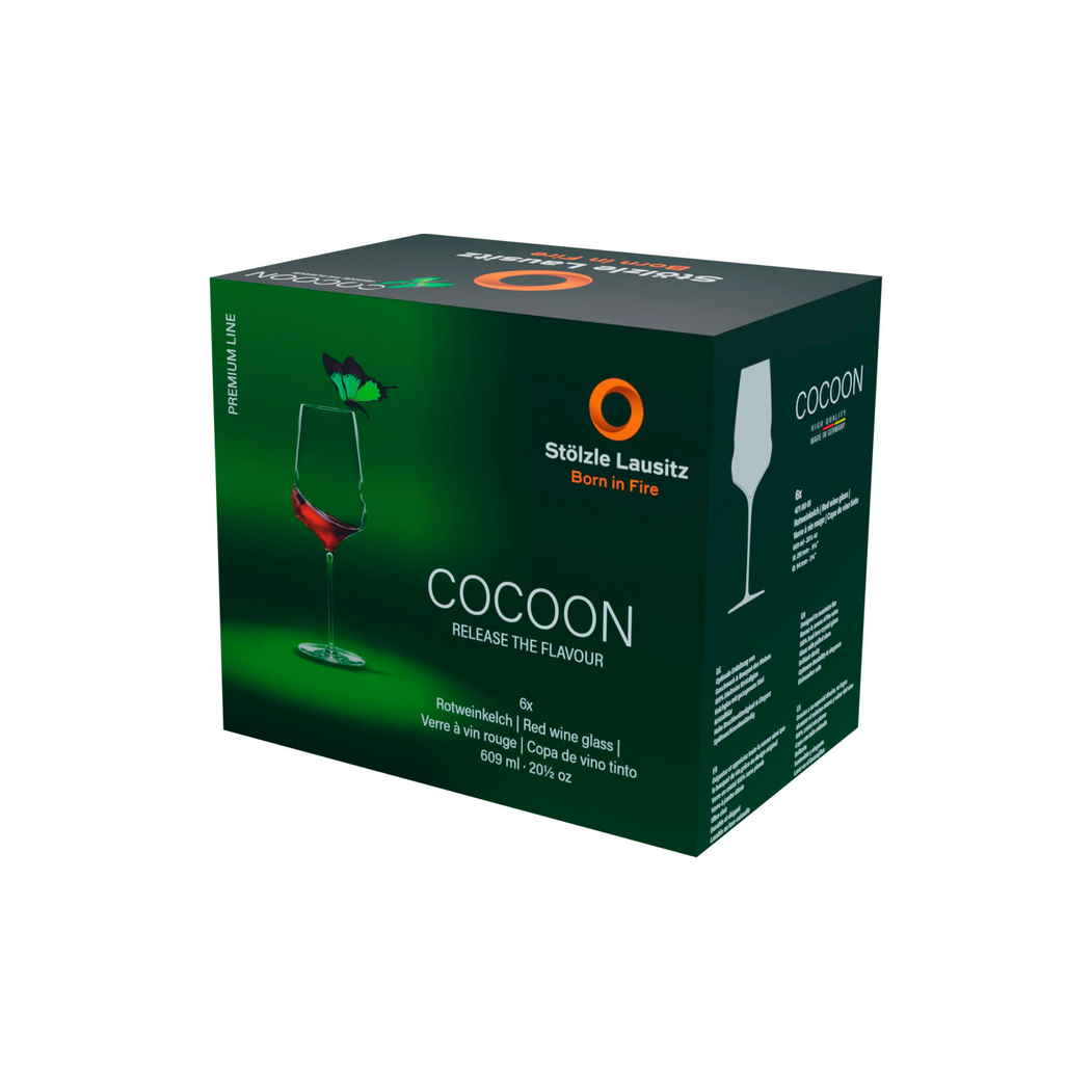 6 Copos Cocoon vinho tinto 609ml - Stölzle Lausitz - 5602737104744