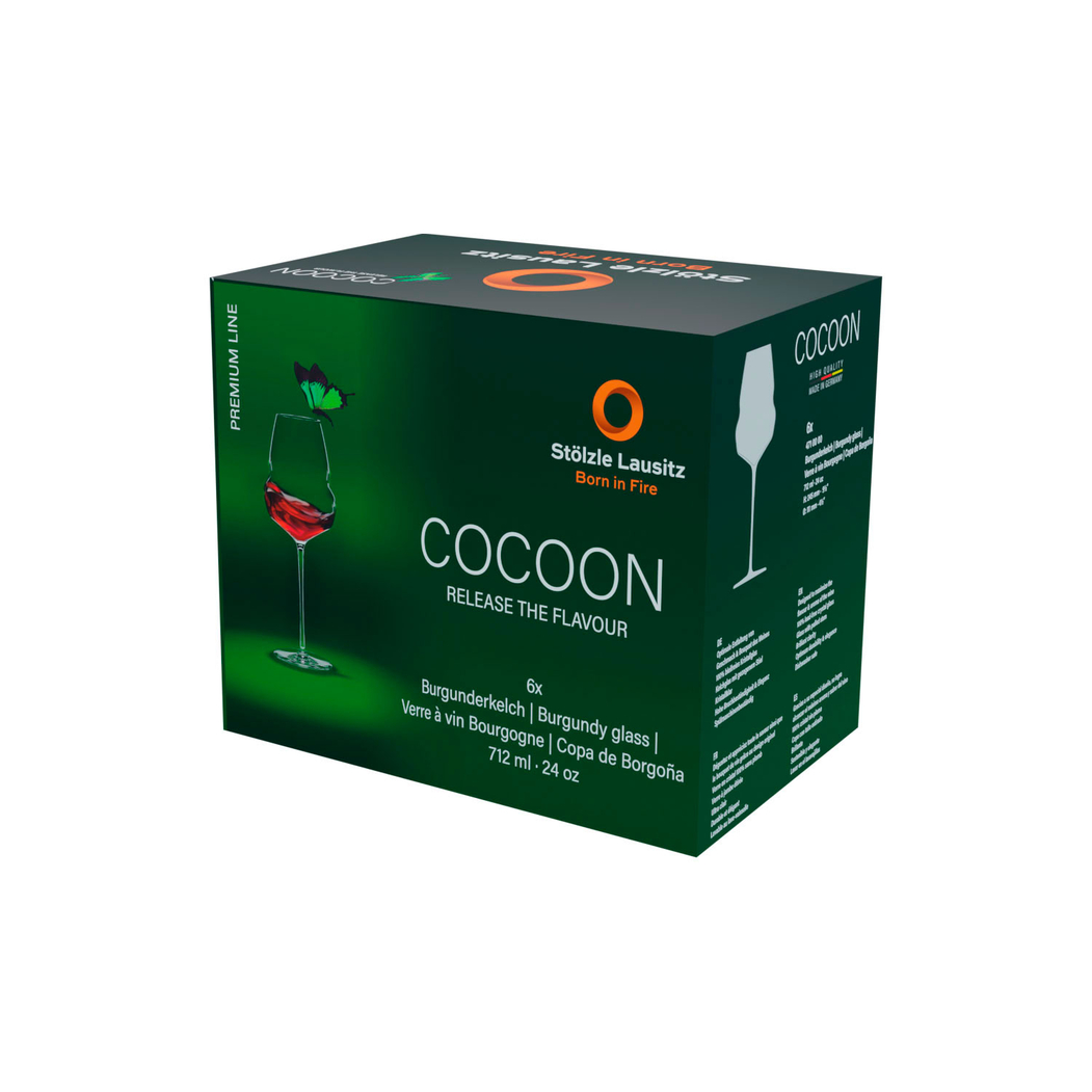 6 Copos Cocoon Burgundy 712ml - Stölzle Lausitz - 5602737104751