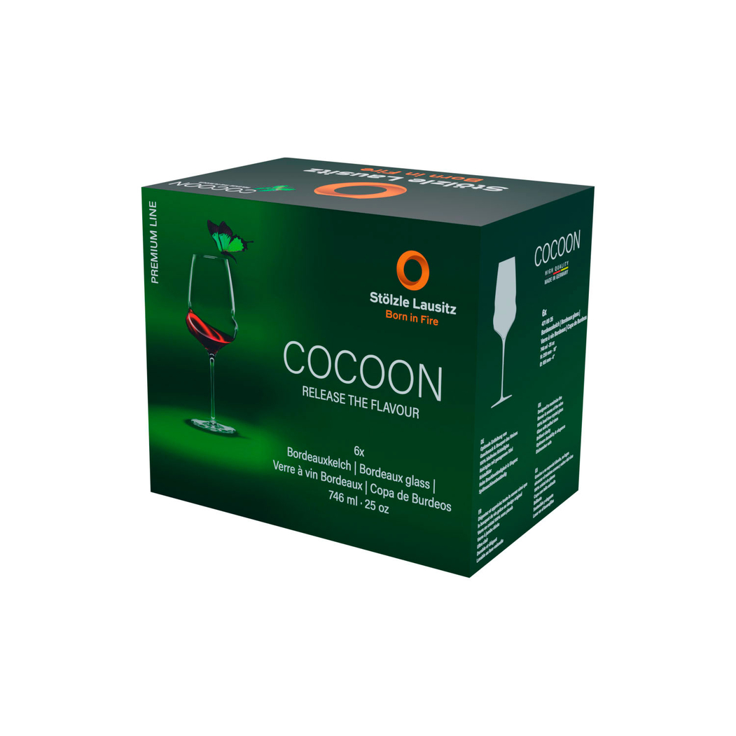 6 Copos Cocoon Bordeaux 746ml - Stölzle Lausitz - 5602737104768