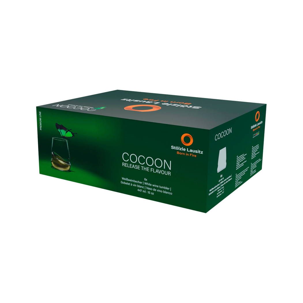 Set of 6 Cocoon tumblers 447ml - Stölzle Lausitz - 5602737104775