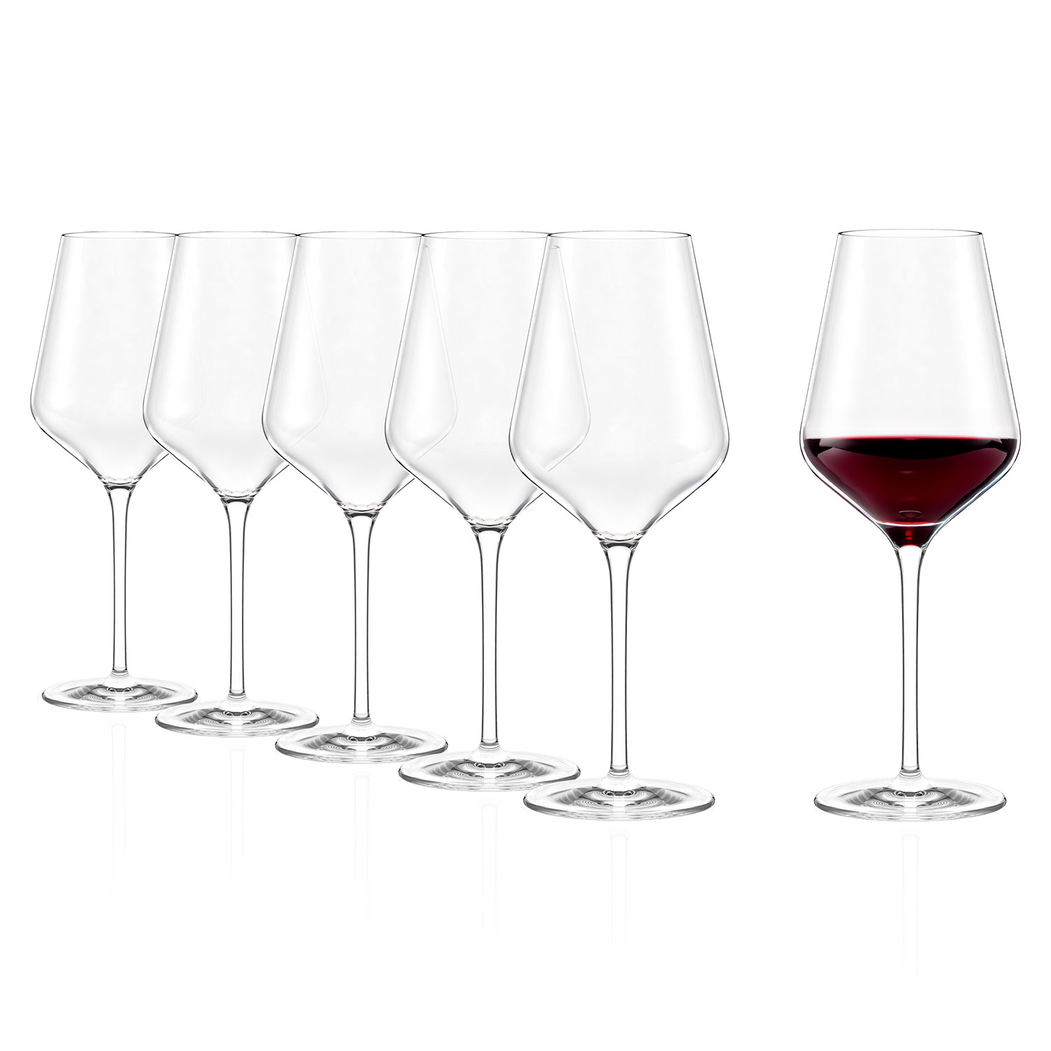 6 Quatrophil red wine Glasses 570ml - Stölzle Lausitz - 5602737106885